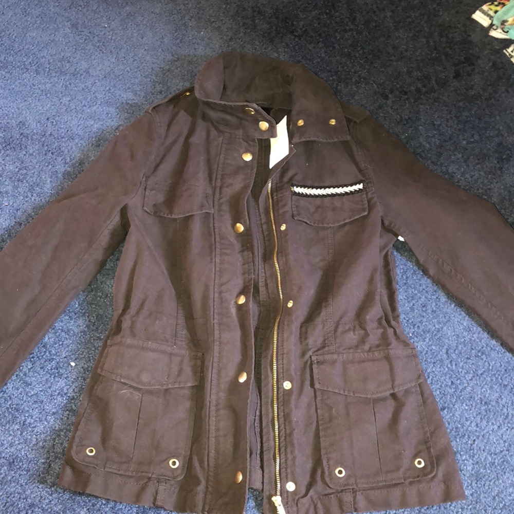 H&M charcoal utility jacket